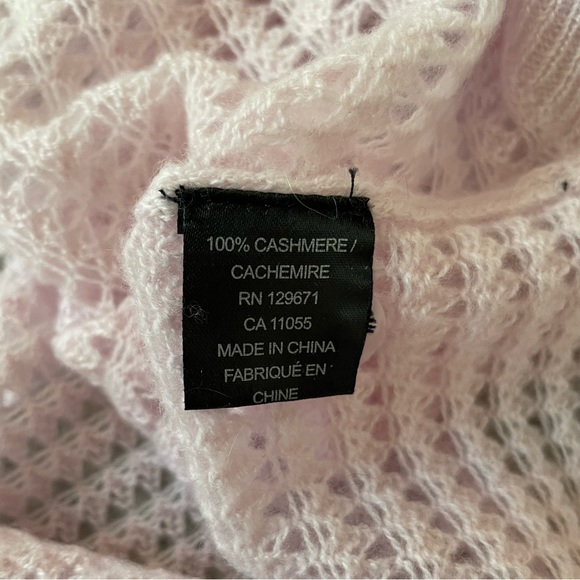 Cashmere Button-Down Pointelle Cardigan from 360 Cashmere - Picture 7 of 7